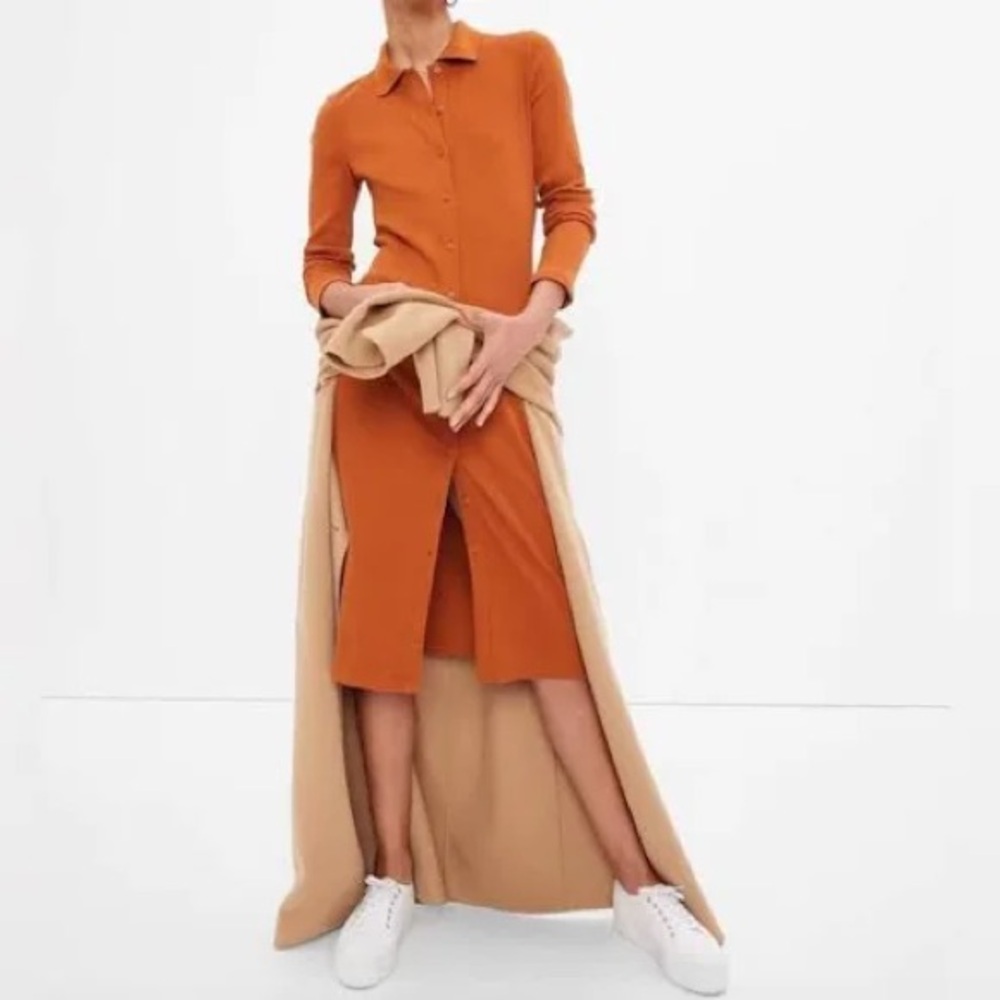 GAP Terracotta Rib Knit Dress
